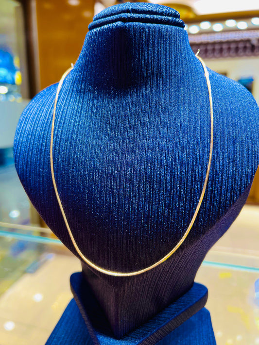 Gold Plated Slim Design Daily Wear Chain Mirpur Jewelry City