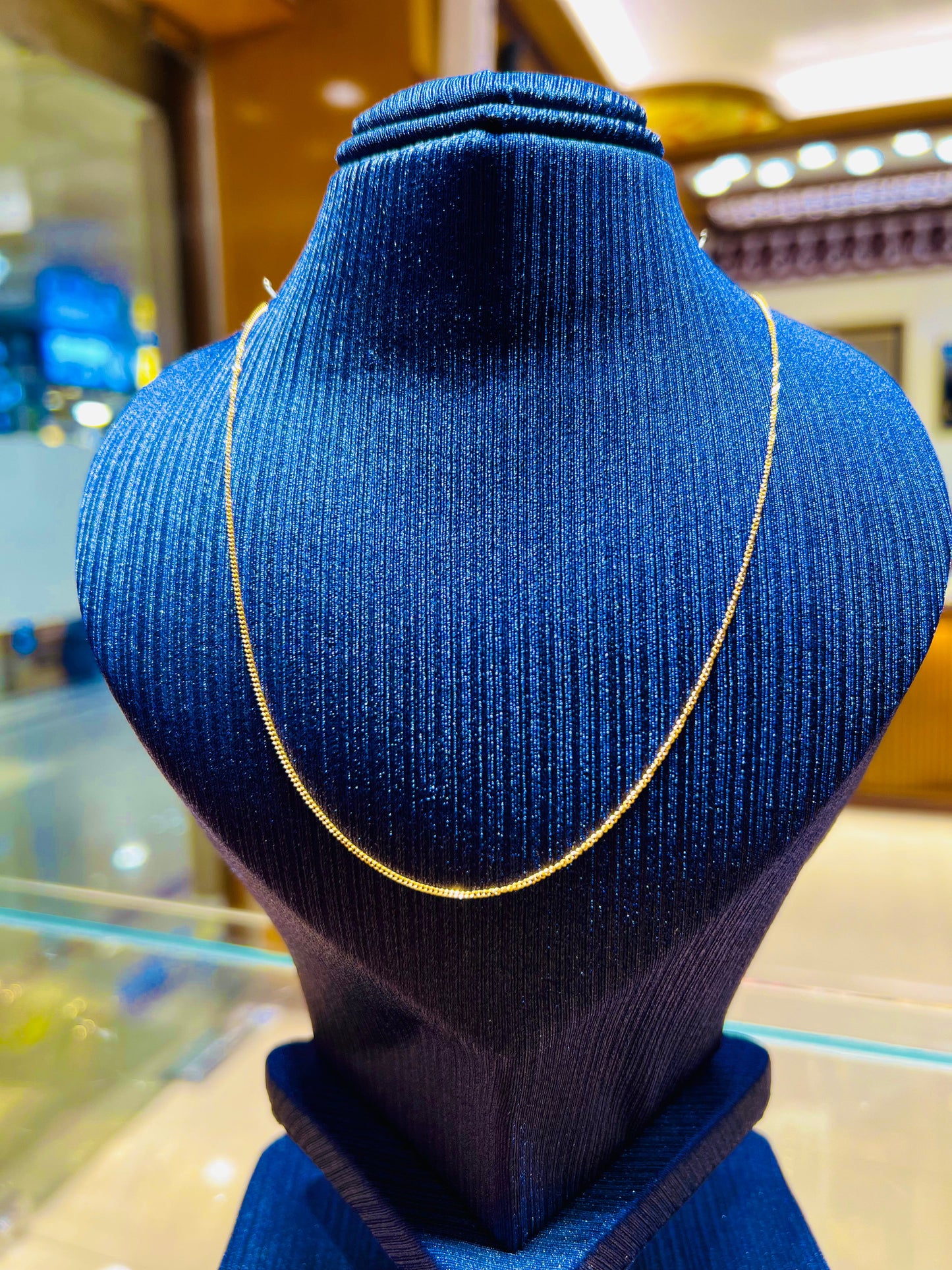 Gold Plated Festival Special Simple Chain Mirpur Jewelry City