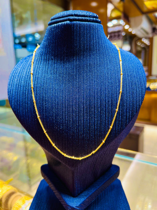 Gold Plated Traditional Simple Chain for Women Mirpur Jewelry City