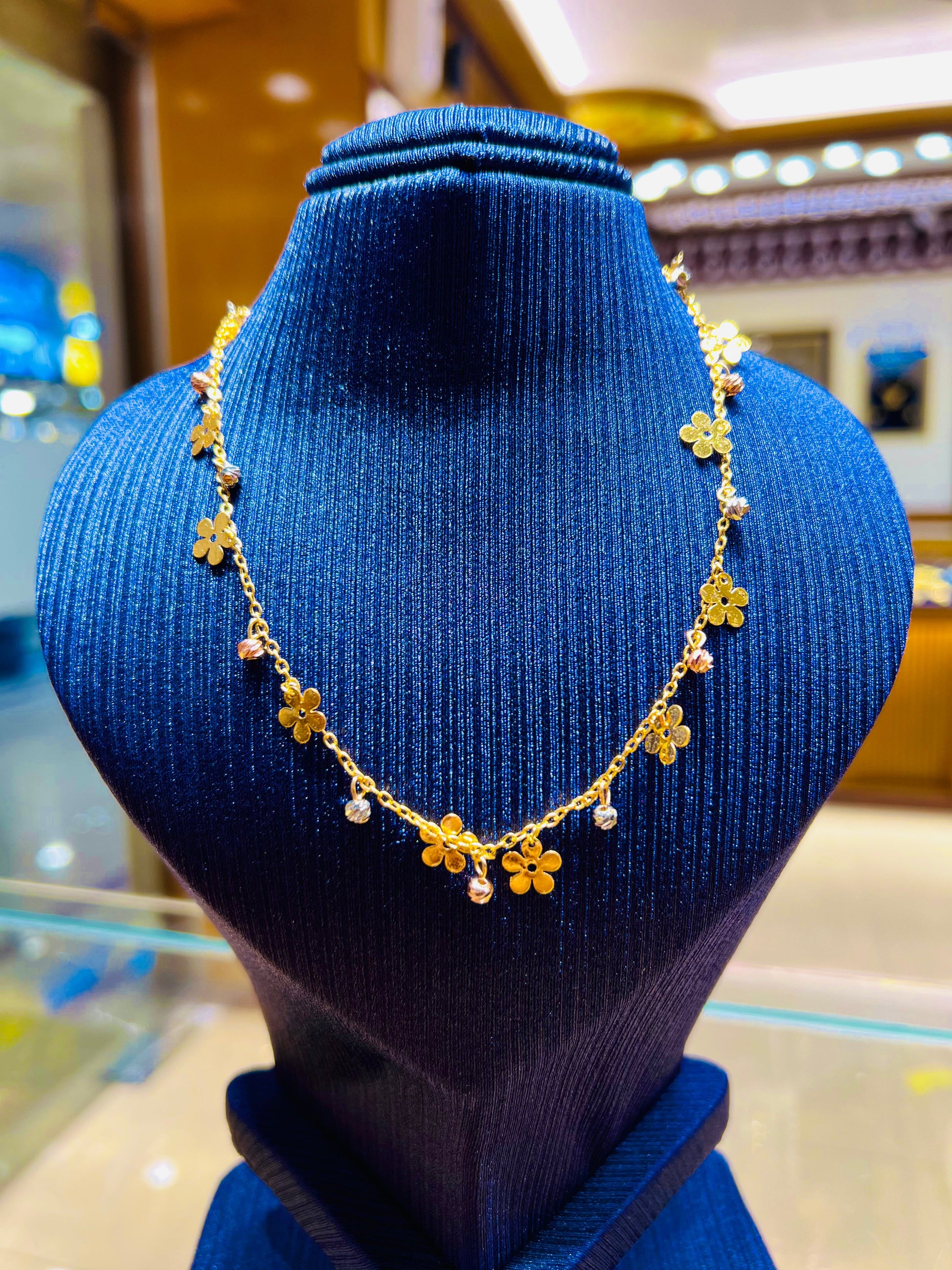 Gold Plated Graceful Traditional Simple Chain Mirpur Jewelry City