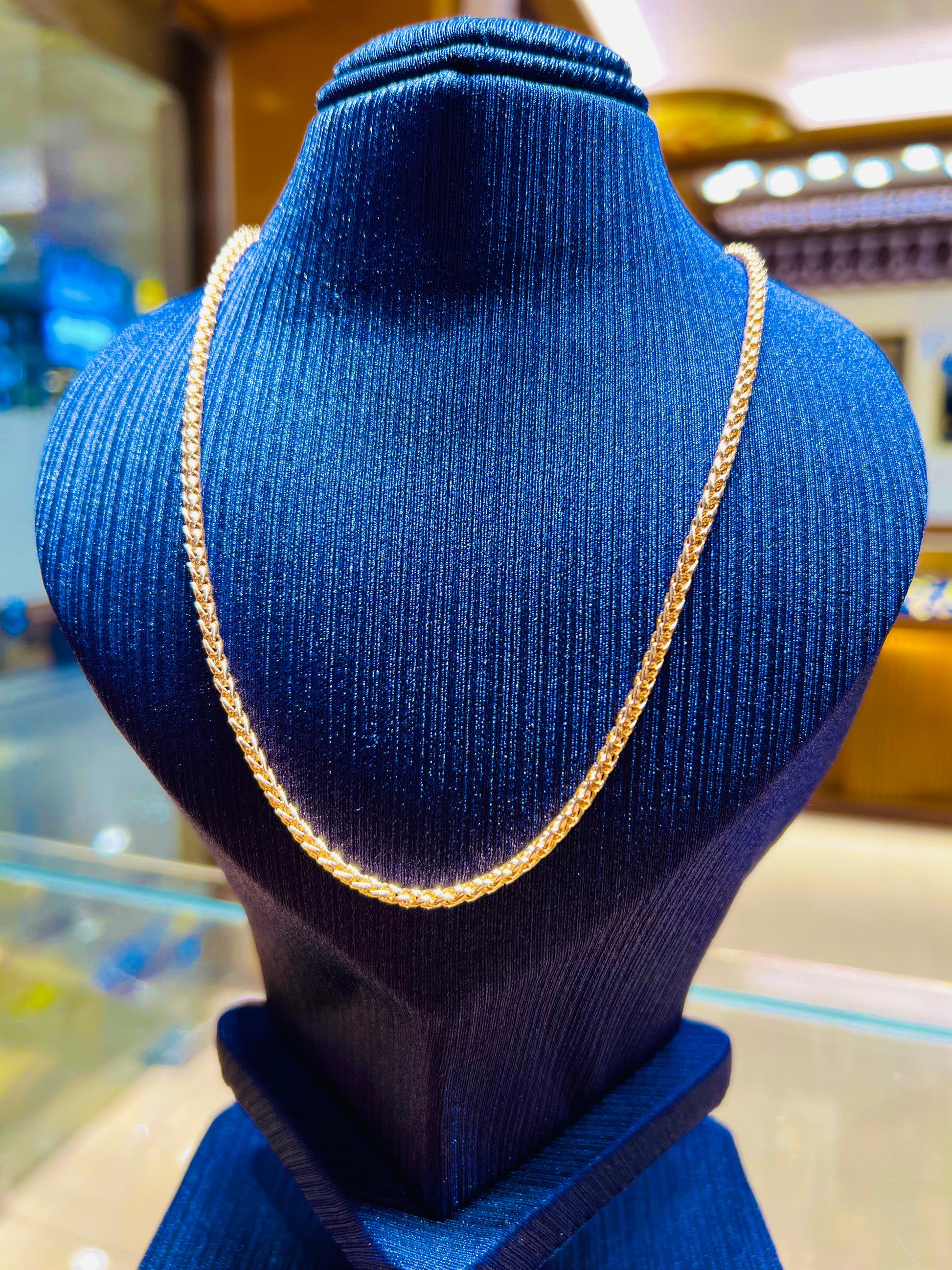 Gold Plated Simple Daily Wear Chain for Women Mirpur Jewelry City