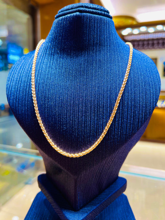 Gold Plated Simple Daily Wear Chain for Women Mirpur Jewelry City