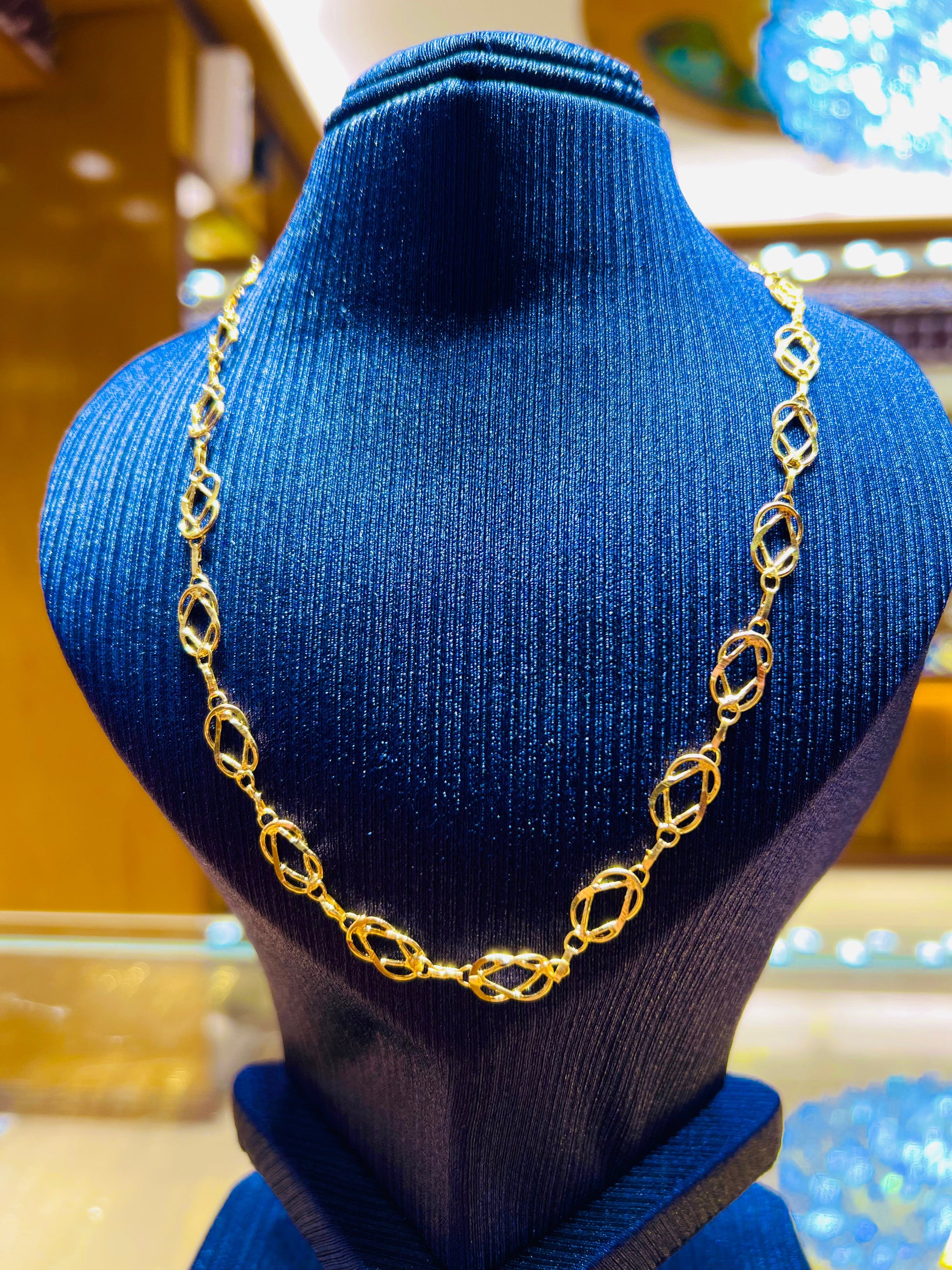 Gold Plated Smooth Finish Daily Wear Chain Mirpur Jewelry City