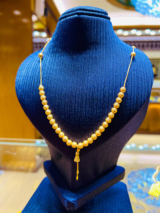 Gold Plated Simple Box Link Neck Chain Mirpur Jewelry City