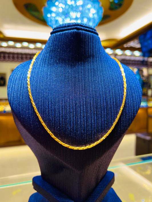 Gold Plated Simple Festive Wear Chain Mirpur Jewelry City