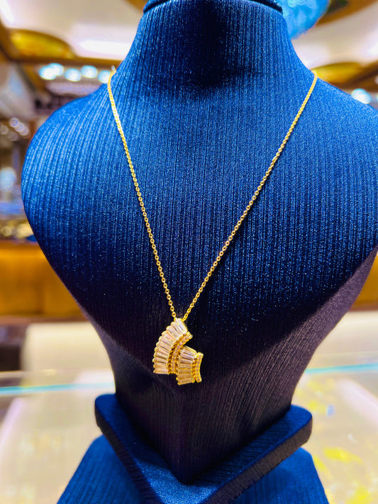 Gold Plated Lightweight Simple Chain for Women Mirpur Jewelry City