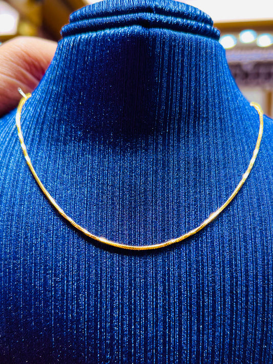 Gold Plated Best Value Simple Chain for Women Mirpur Jewelry City