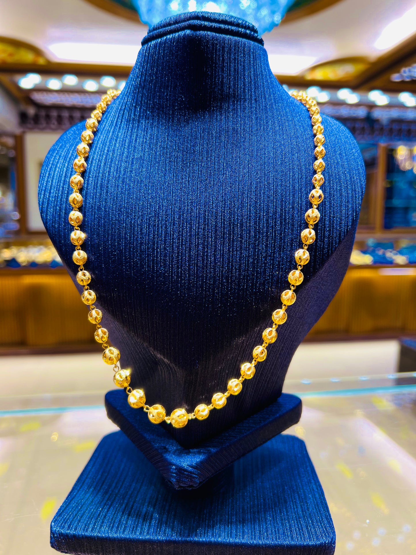 Gold Plated Simple Ethnic Neck Chain Mirpur Jewelry City