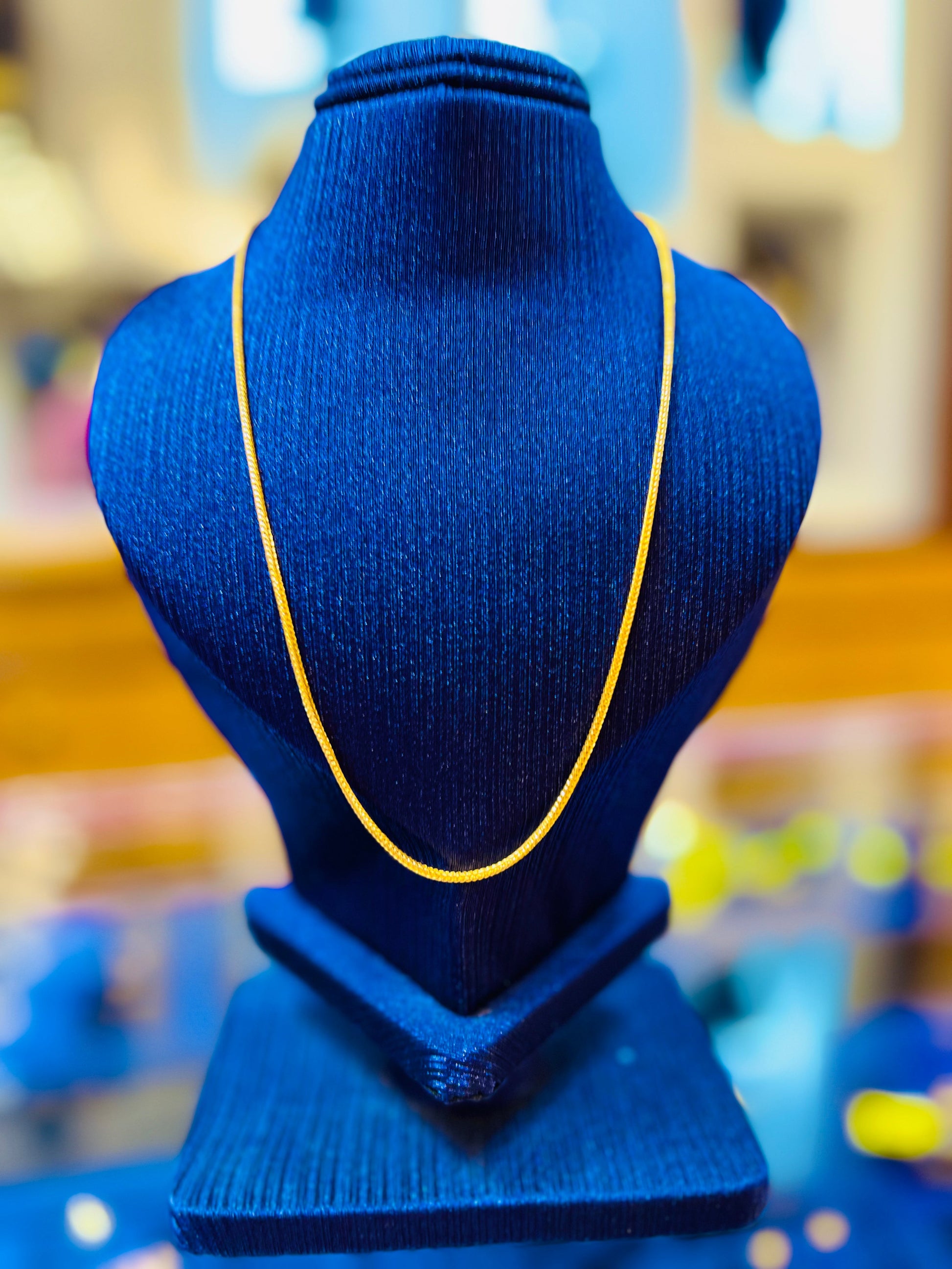Gold Plated Ultra-Smooth Simple Neck Chain Mirpur Jewelry City
