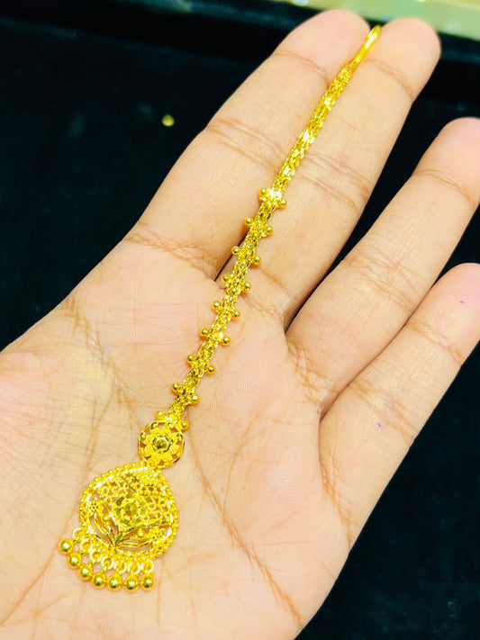 Premium Polish Lightweight Gold Plated Tikli Mirpur Jewelry City
