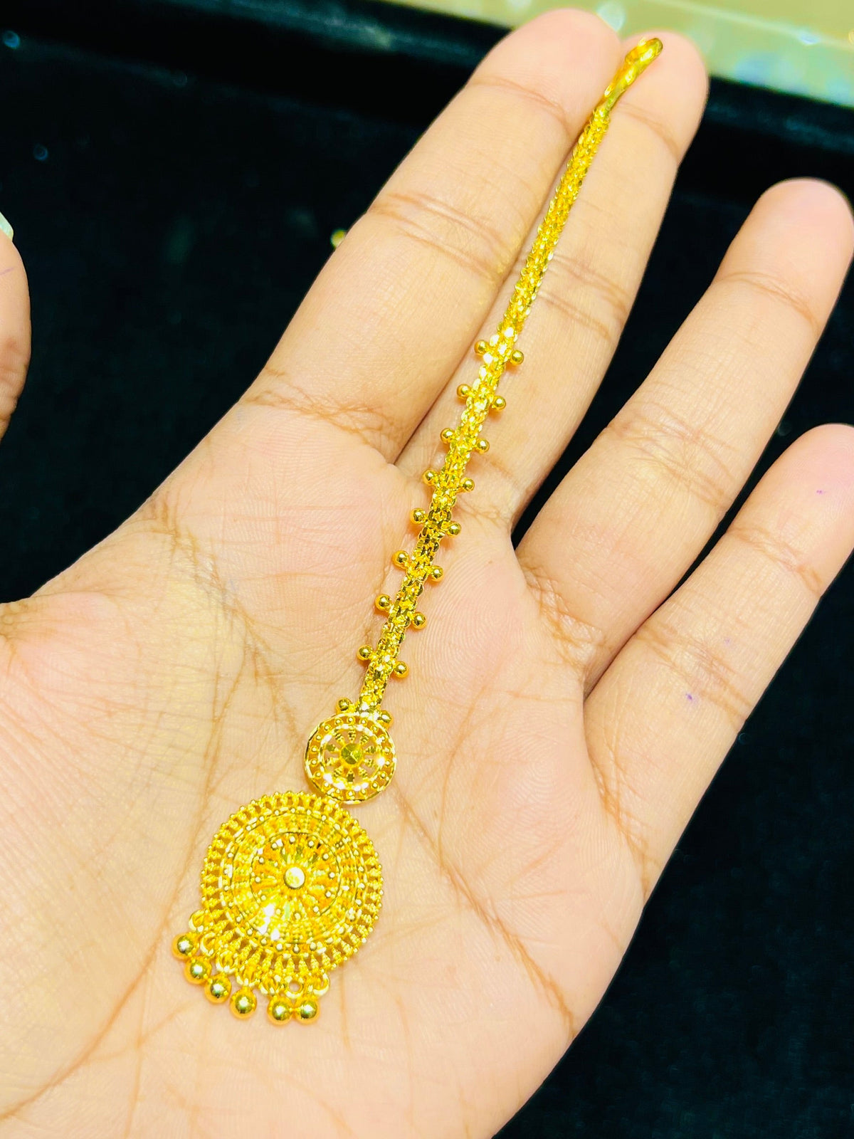 Classic Style Gold Plated Tikli Mirpur Jewelry City