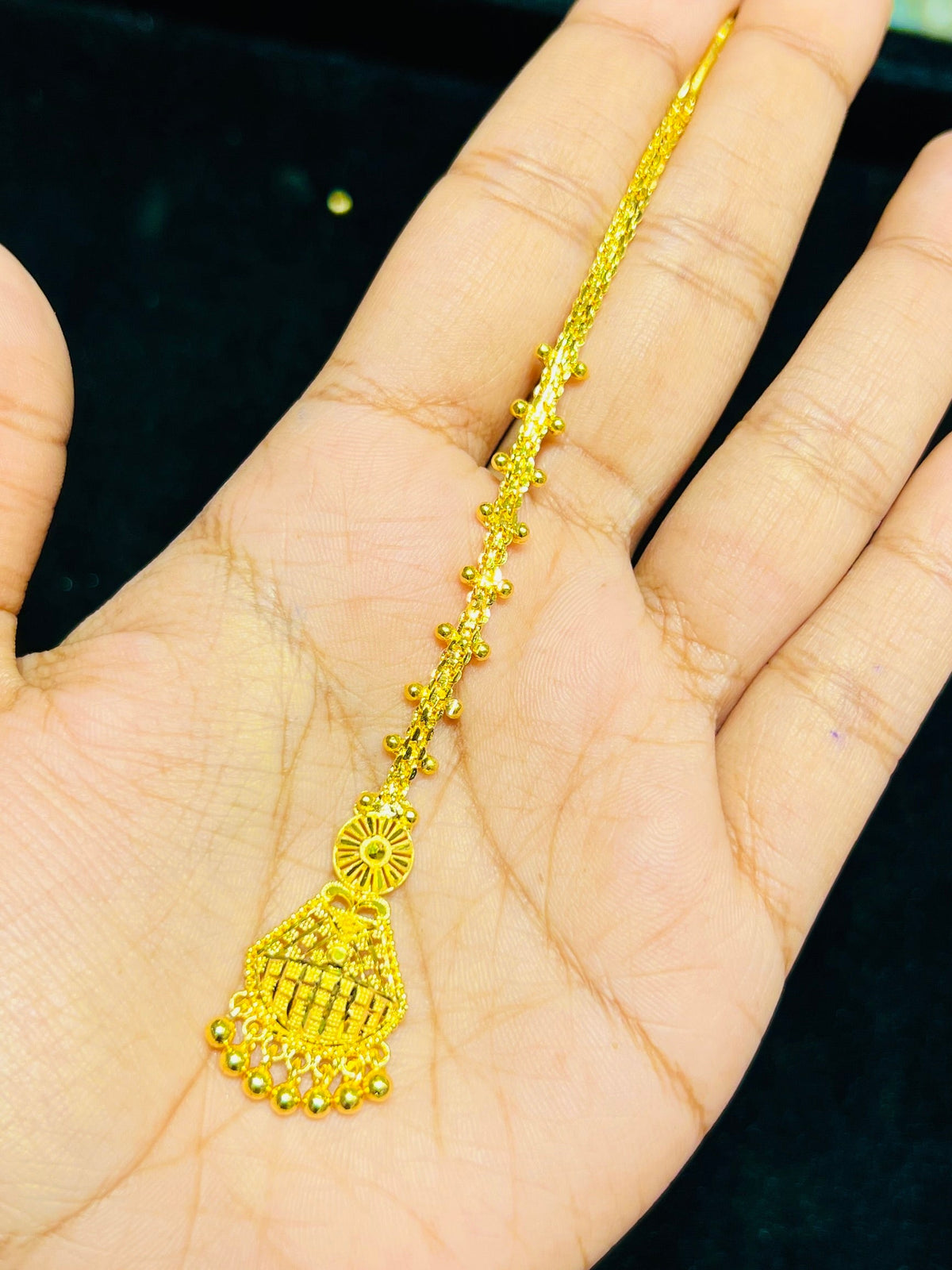 Premium Lightweight Gold Plated Tikli Mirpur Jewelry City