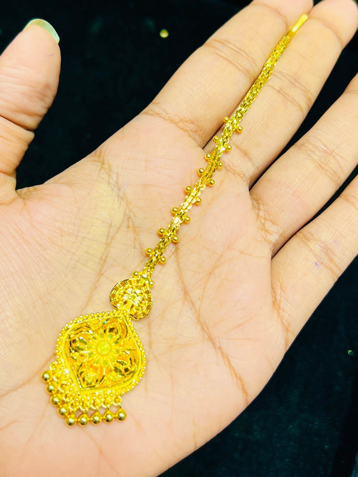 Premium Polish Gold Plated Tikli Mirpur Jewelry City