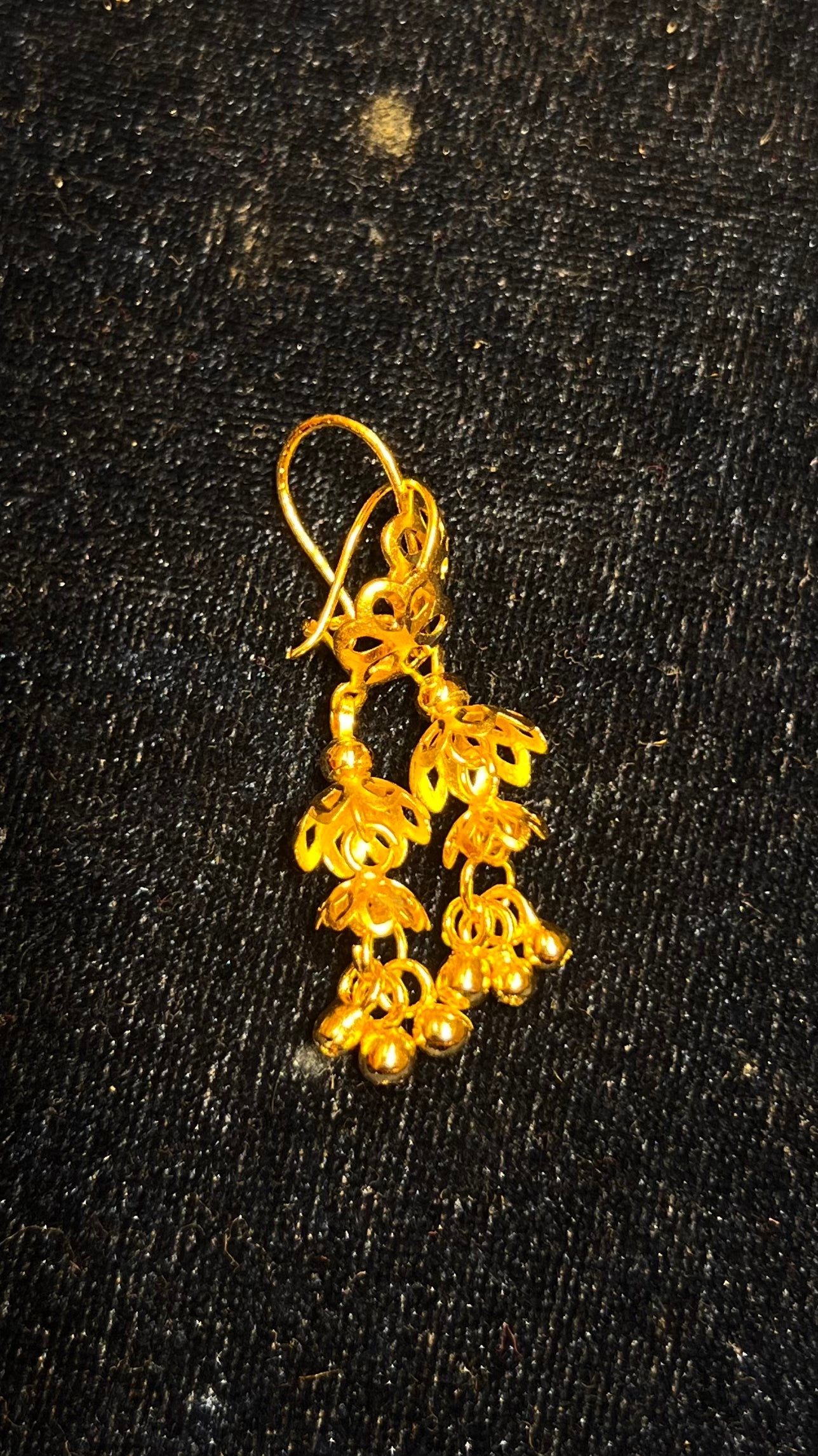 Traditional Floral Jhumka Style Hanging Earrings Mirpur Jewelry City