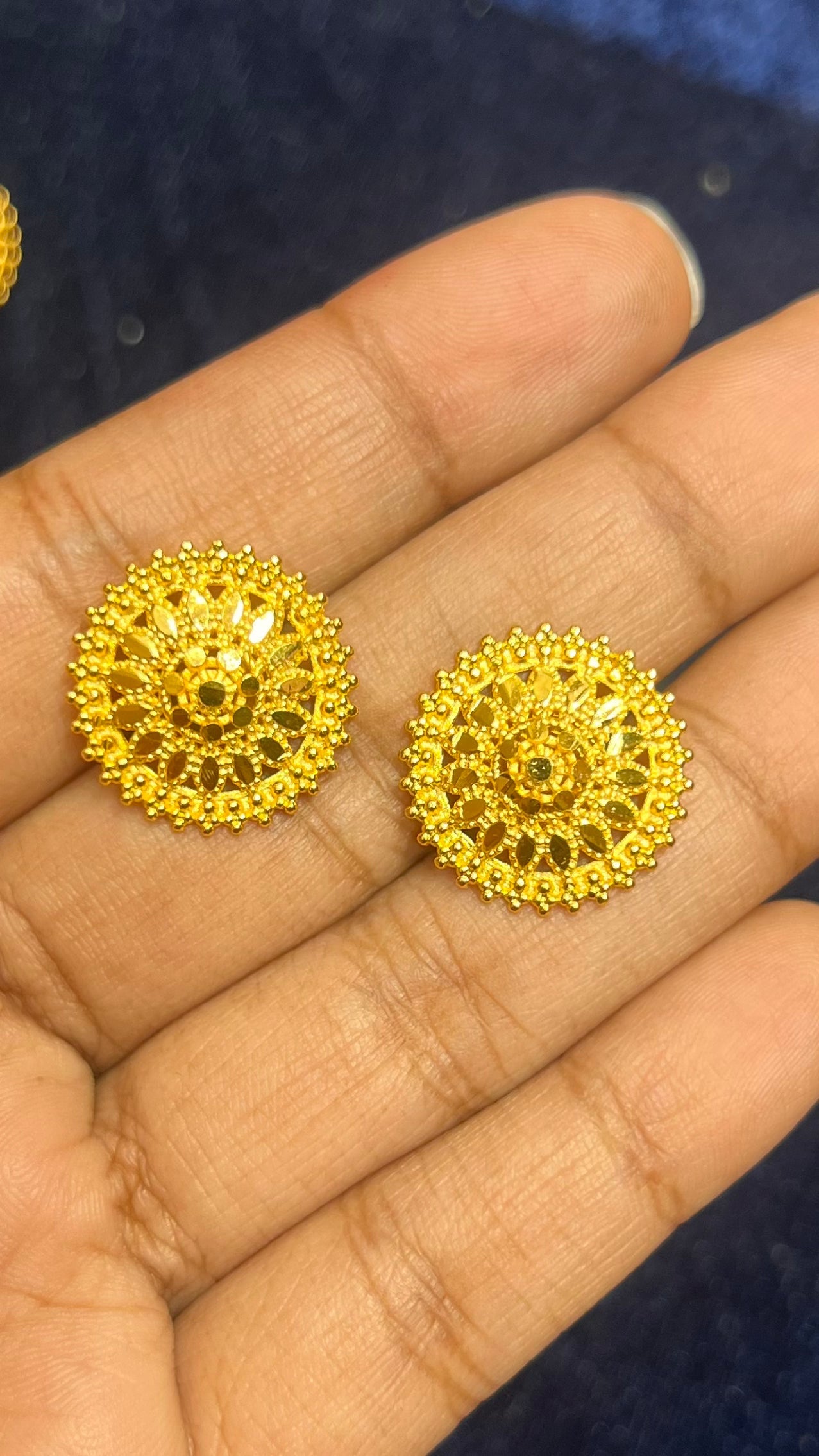Heritage Flower Motif Dangle Earrings Mirpur Jewelry City