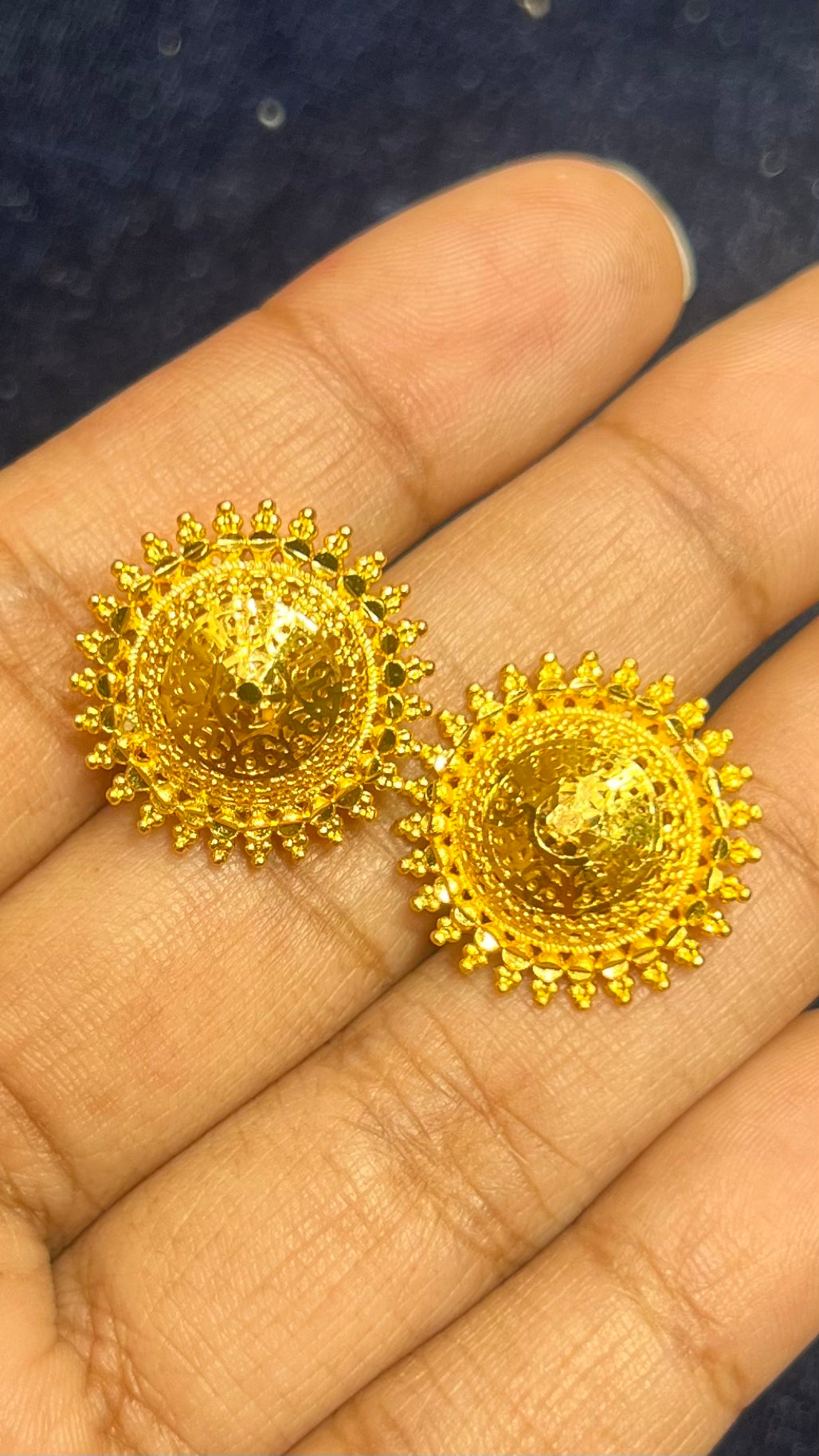 Vintage Flower Charm Hanging Earrings Mirpur Jewelry City