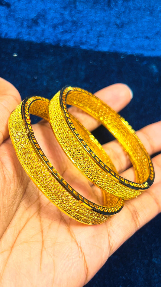 Gold Plated Embossed Churi Mirpur Jewelry City