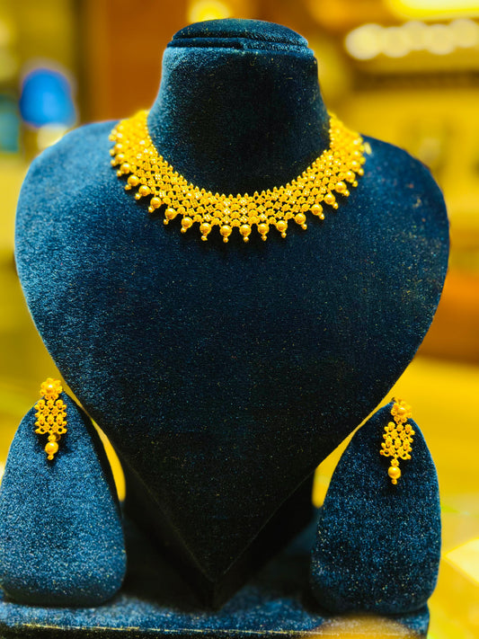 Exclusive Gold Polish Necklace – Grand Party Wear Mirpur Jewelry City