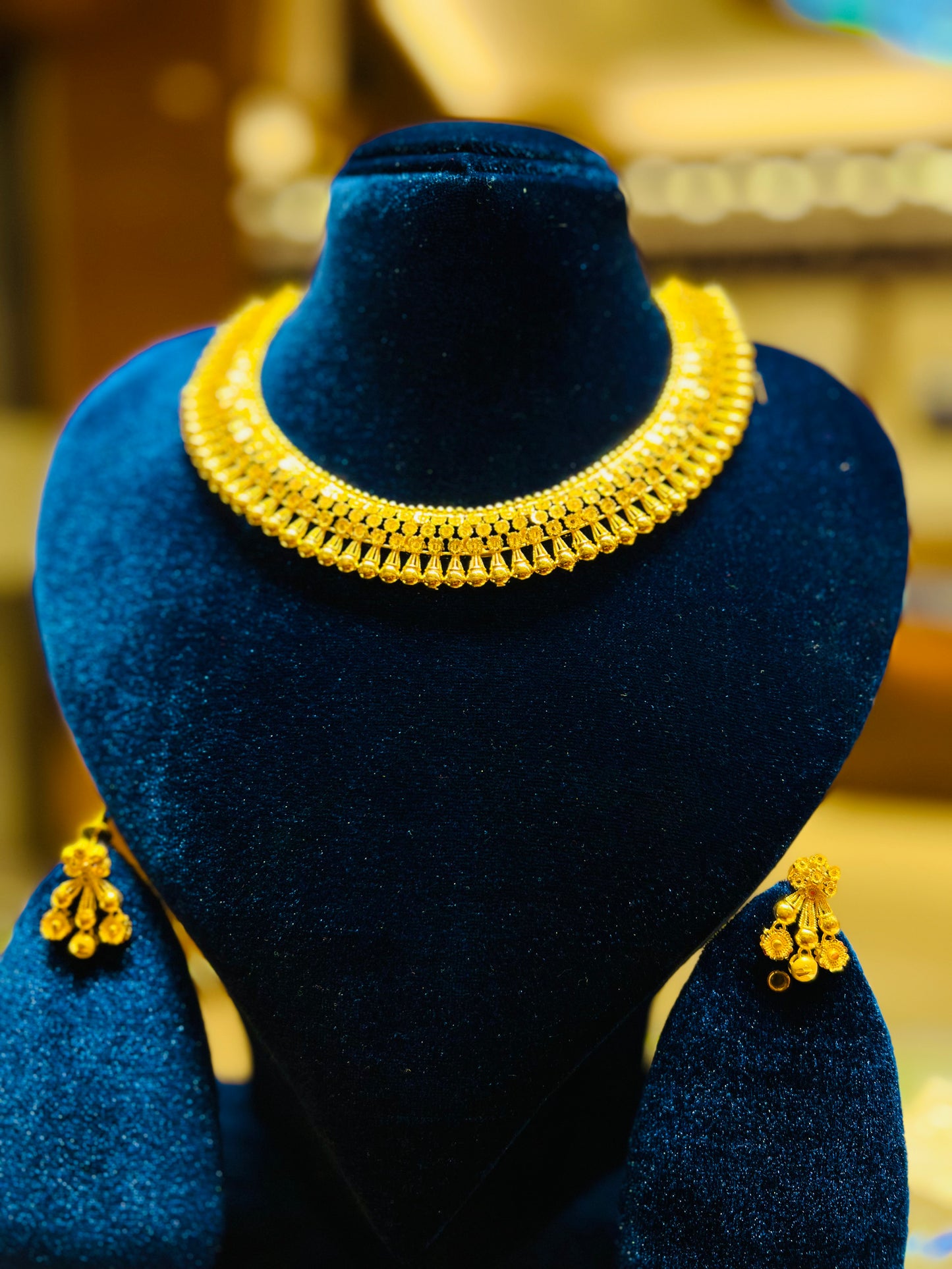 Designer Gold Finish Necklace – Grand Festive Collection