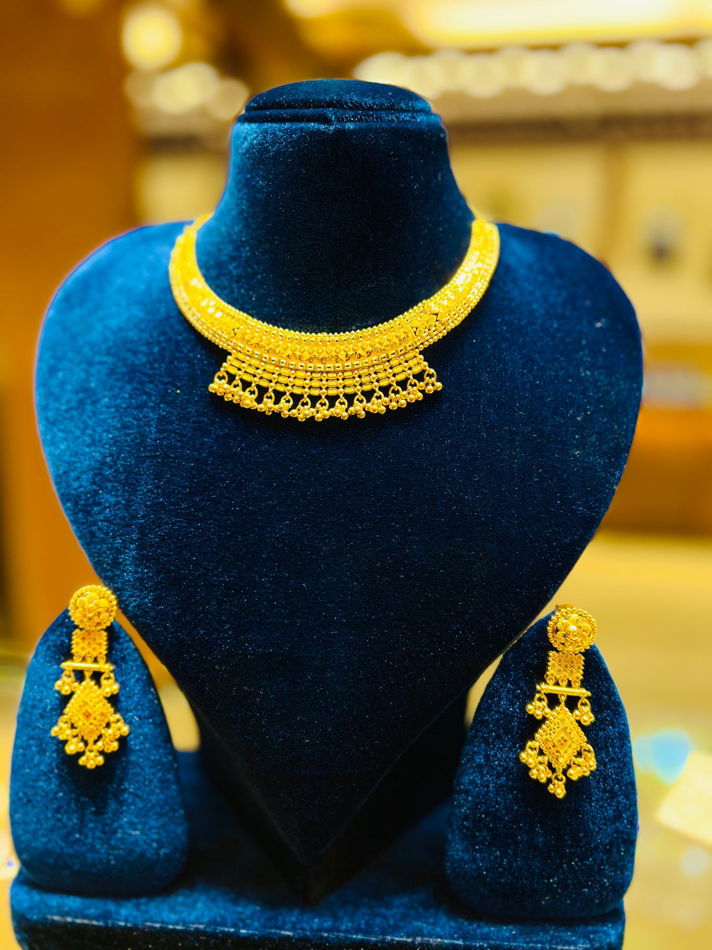 Luxury Statement Gold Polish Necklace – Bridal Special
