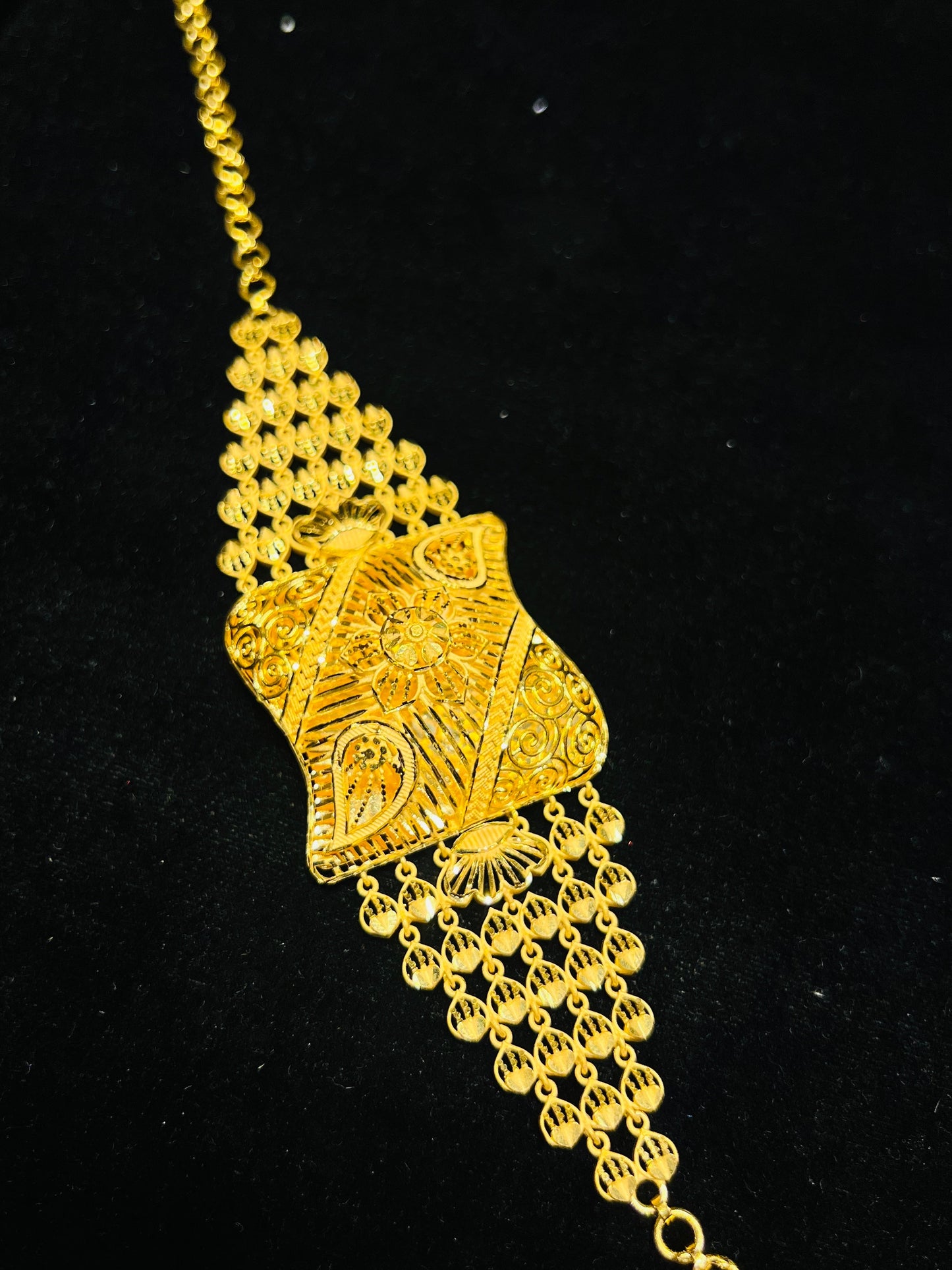 Classic Indian Style Gold Mantasha Necklace Mirpur Jewelry City