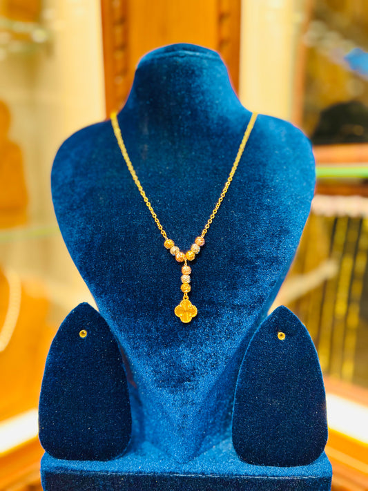 Gold Plated Wedding Mop Chain for Women Mirpur Jewelry City