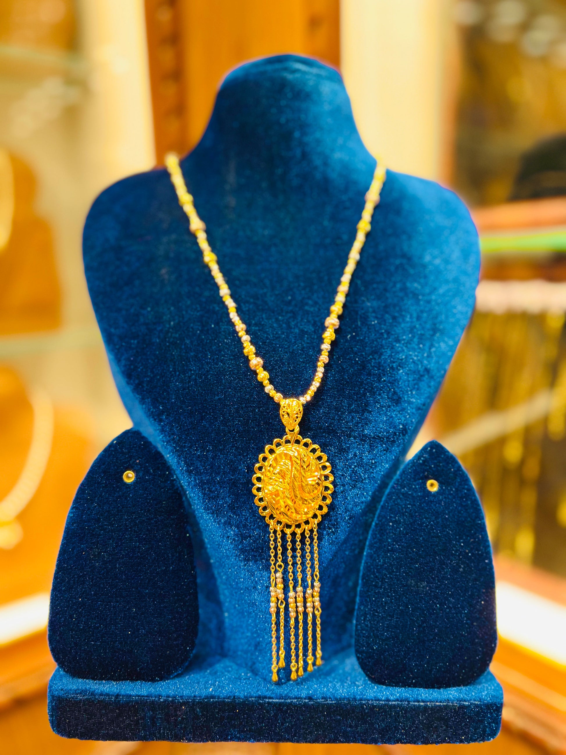 Gold Plated Mop Chain Jewelry Gift for Women Mirpur Jewelry City