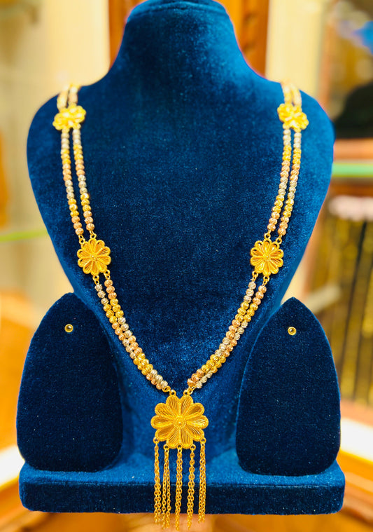 Gold Plated Traditional Mop Chain – Daily Wear Ethnic Jewelry Mirpur Jewelry City