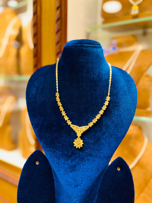 Gold Plated Reception Wear Mop Chain Mirpur Jewelry City