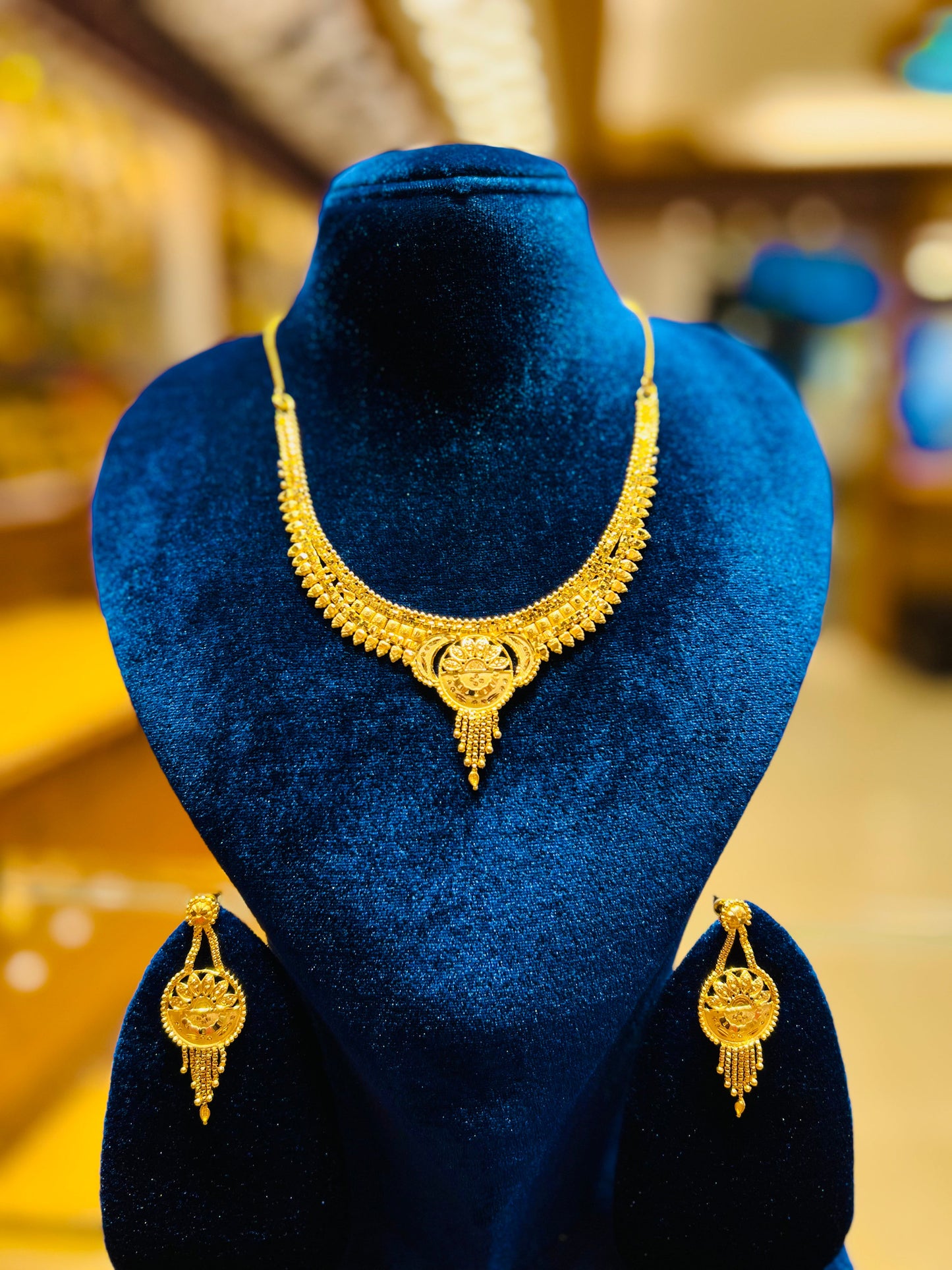 Gold Plated Traditional Mop Chain for Women Mirpur Jewelry City