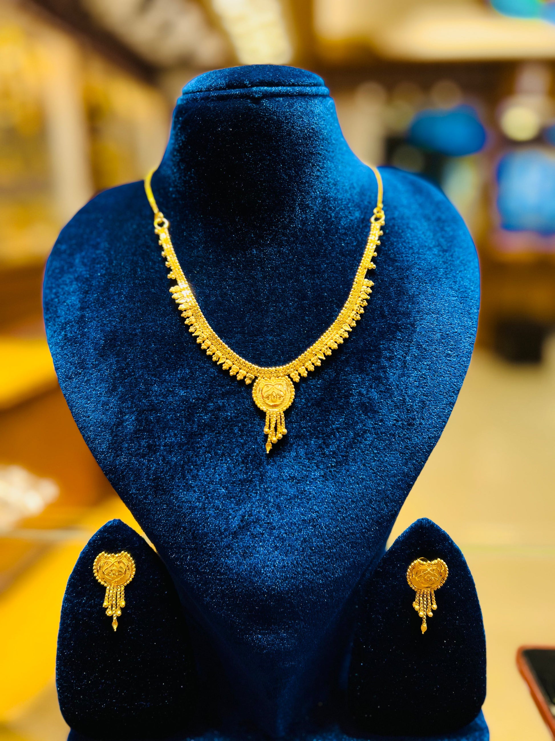 Gold Plated Festive Collection Mop Chain for Women Mirpur Jewelry City