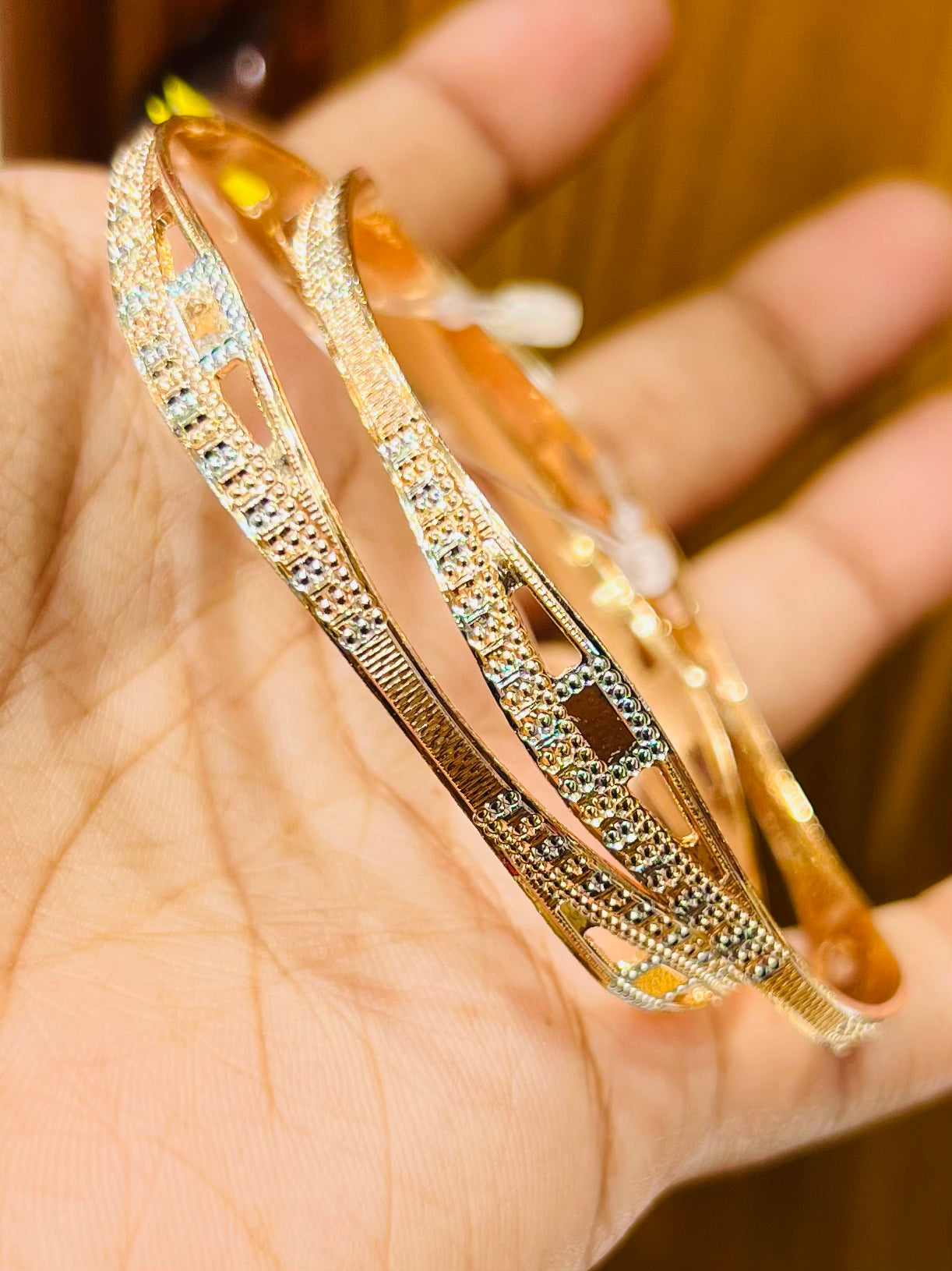 Gold Plated Statement Churi Set – Rich Detailed Bangles Mirpur Jewelry City
