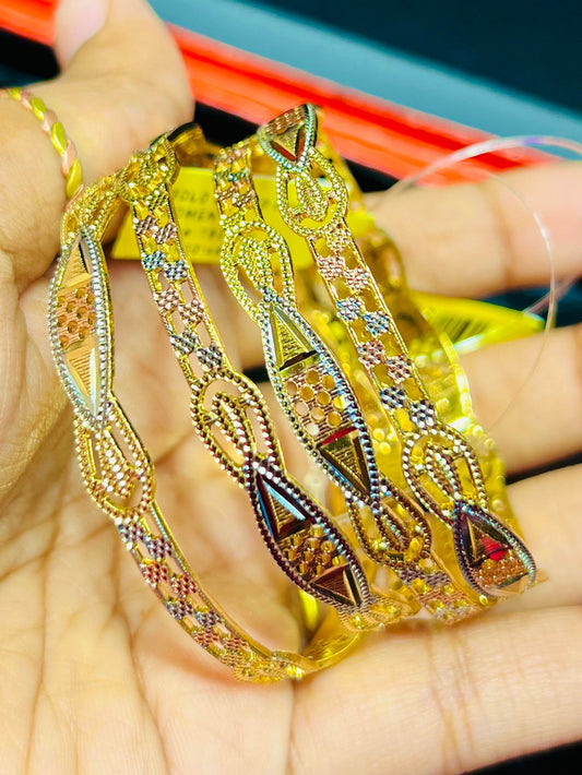 Gold Plated Elegant Churi Set – Classic Design for Women Mirpur Jewelry City