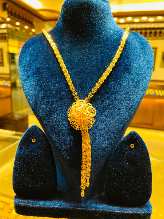 Gold Plated Mop Chain for Women – Traditional Daily Wear Mirpur Jewelry City