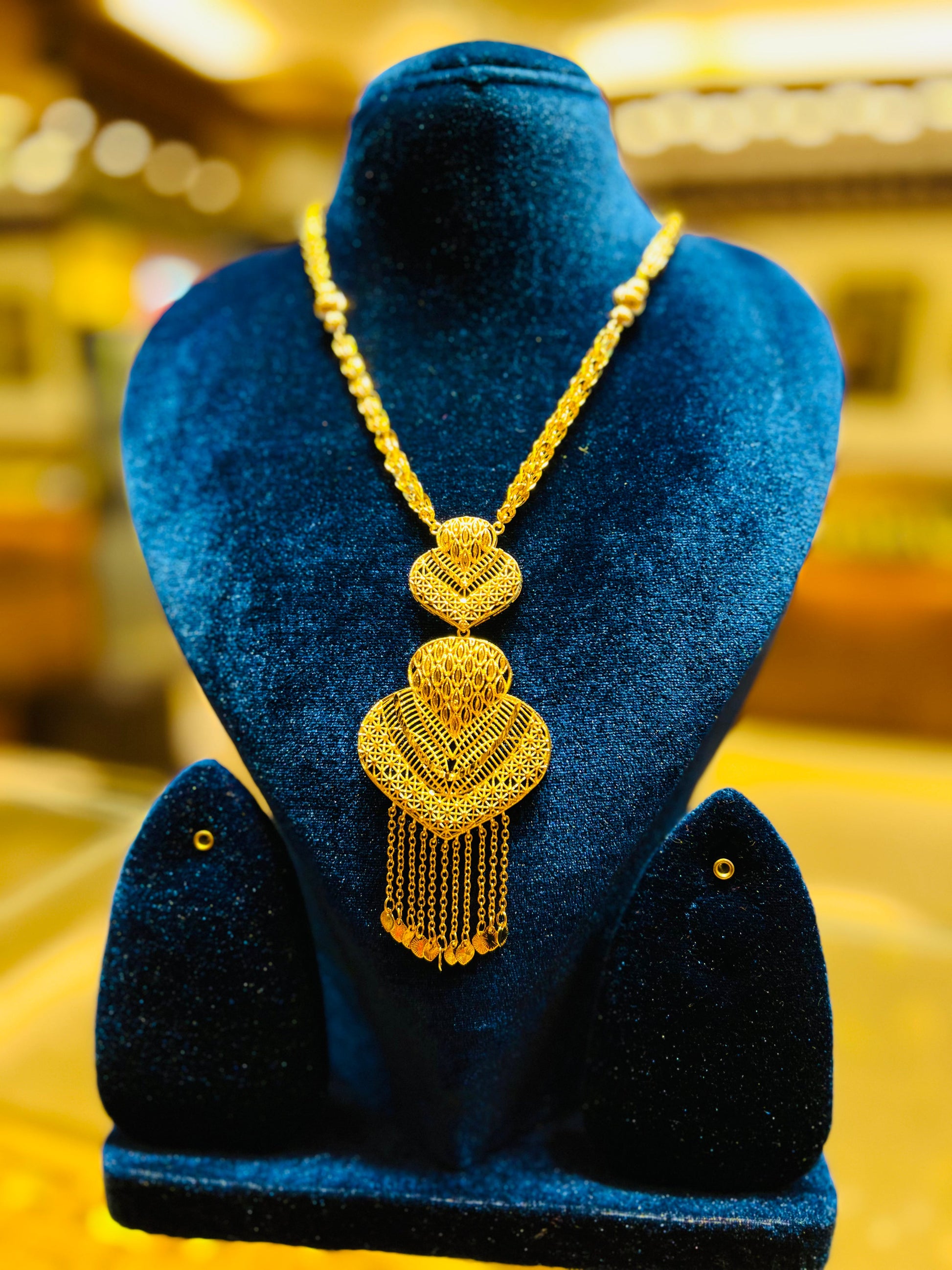Gold Plated Heavy Look Mop Chain for Women Mirpur Jewelry City