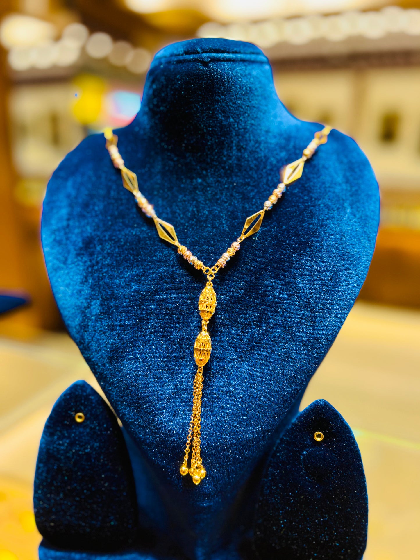 Gold Plated Short Mop Chain – Lightweight Daily Wear Mirpur Jewelry City