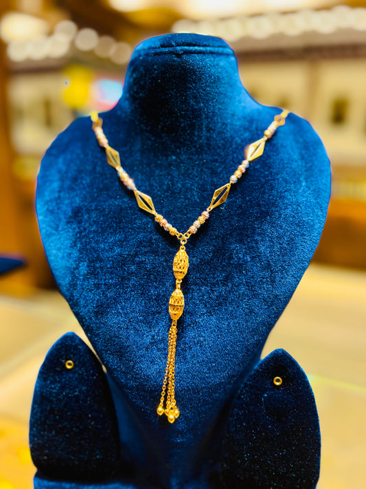 Gold Plated Short Mop Chain – Lightweight Daily Wear Mirpur Jewelry City