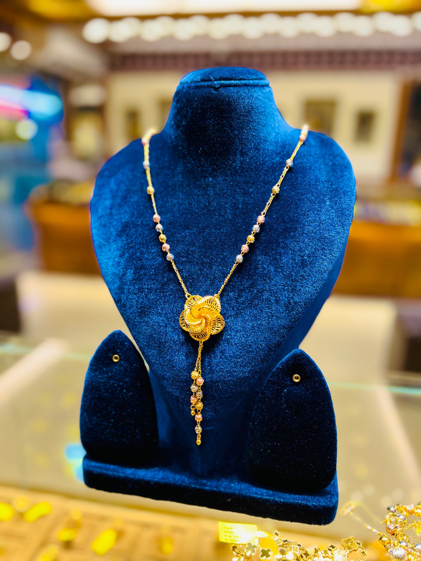 Gold Plated Premium Quality Mop Chain – Ethnic Wear Mirpur Jewelry City