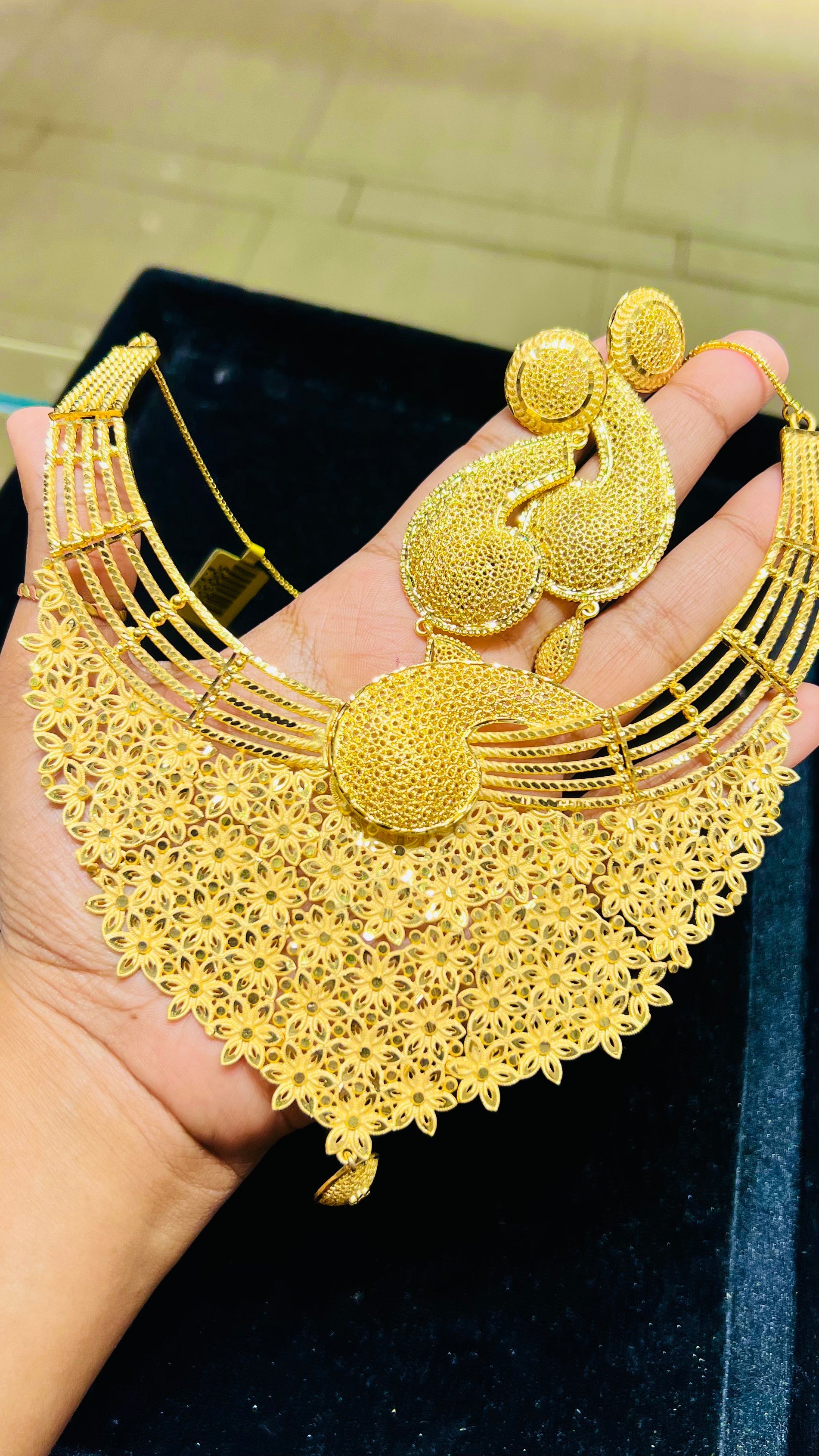 Gold Plated Rani Haar Long Necklace – Royal Traditional Jewelry for Women Mirpur Jewelry City