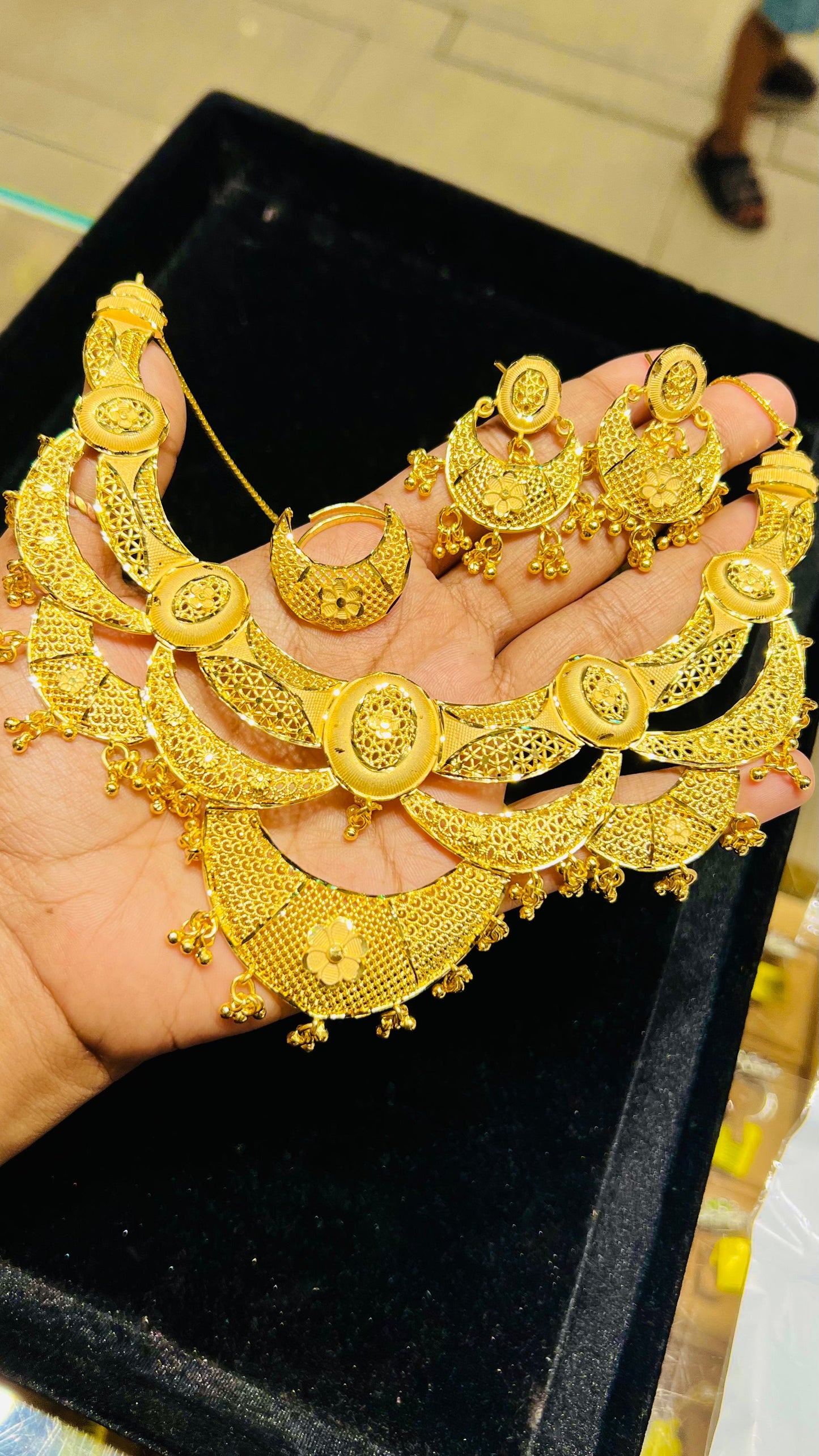 Gold Plated Rani Haar Long Necklace – Royal Traditional Jewelry for Women Mirpur Jewelry City