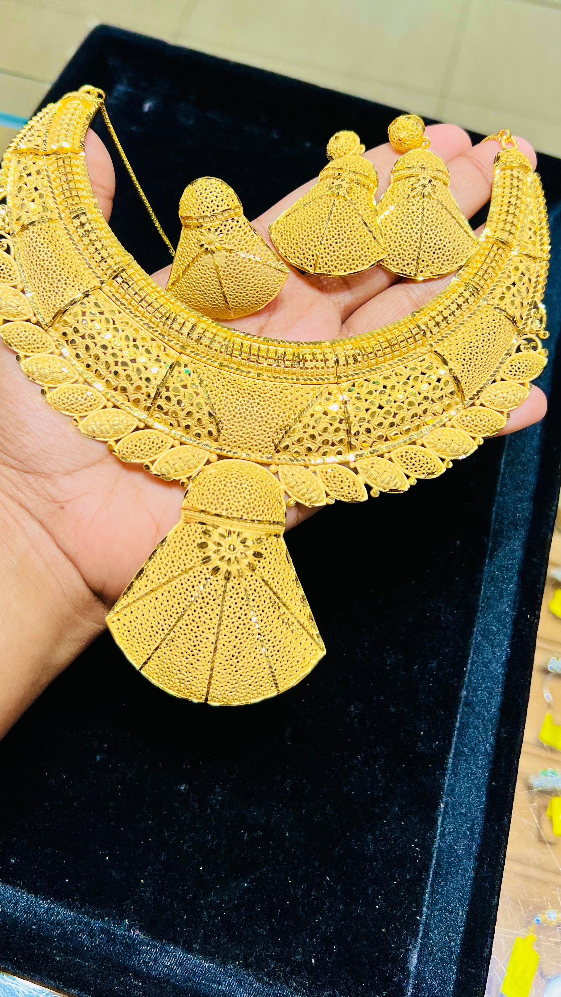 Classic Gold Plated Chain Necklace – Timeless Ethnic Jewelry for Women Mirpur Jewelry City