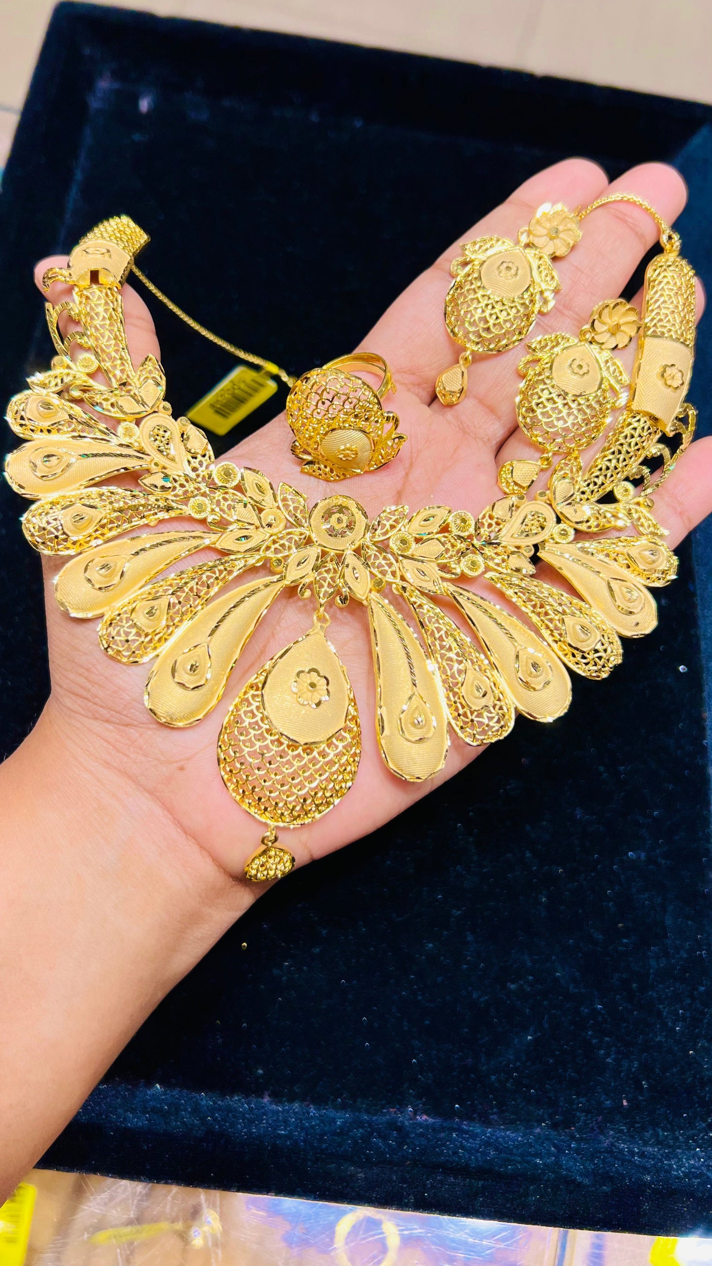 Gold Plated Heritage Necklace – Timeless Traditional Gift for Her Mirpur Jewelry City