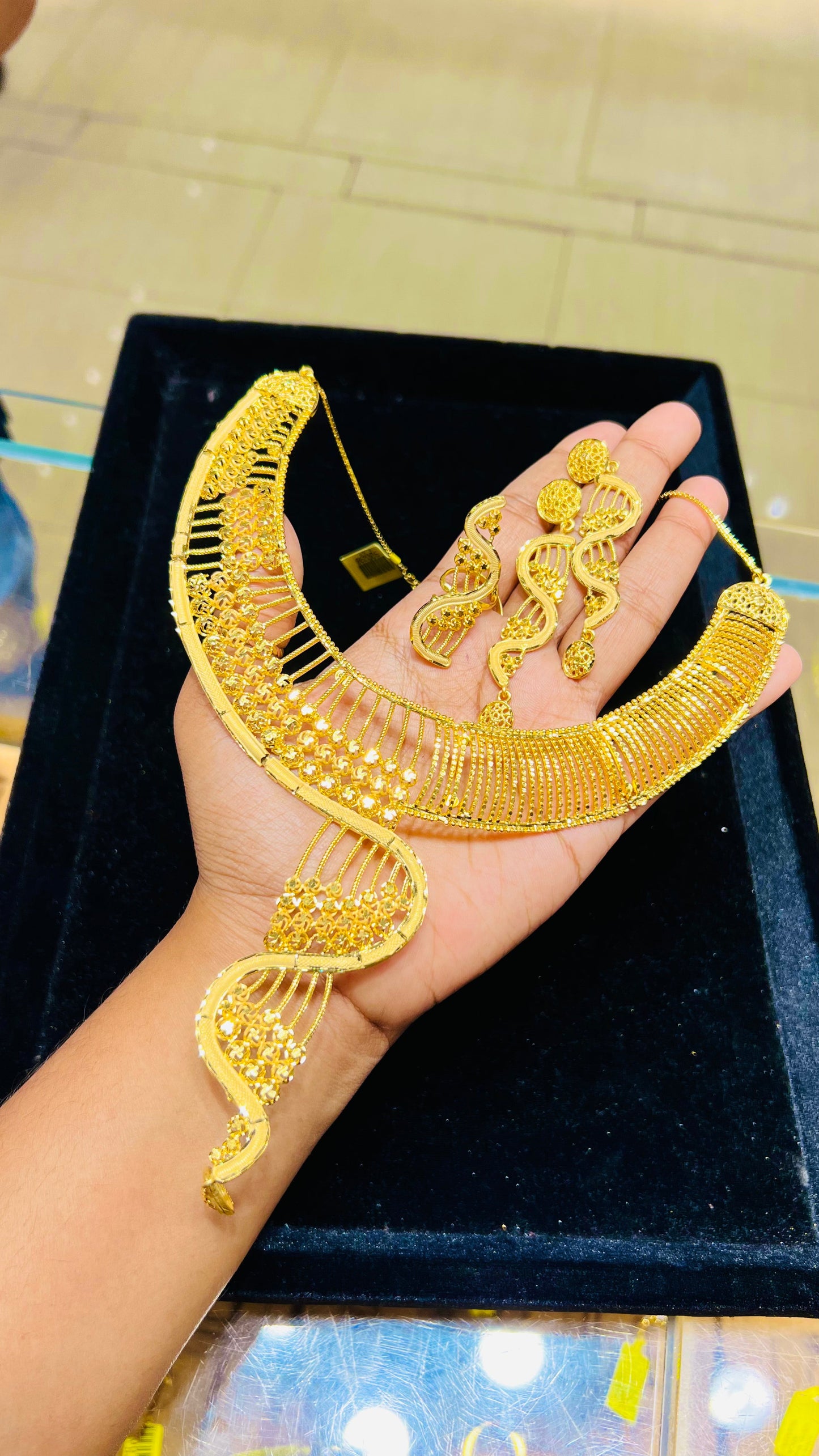 Gold Plated Chain Necklace – Traditional Ethnic Layering Piece Mirpur Jewelry City