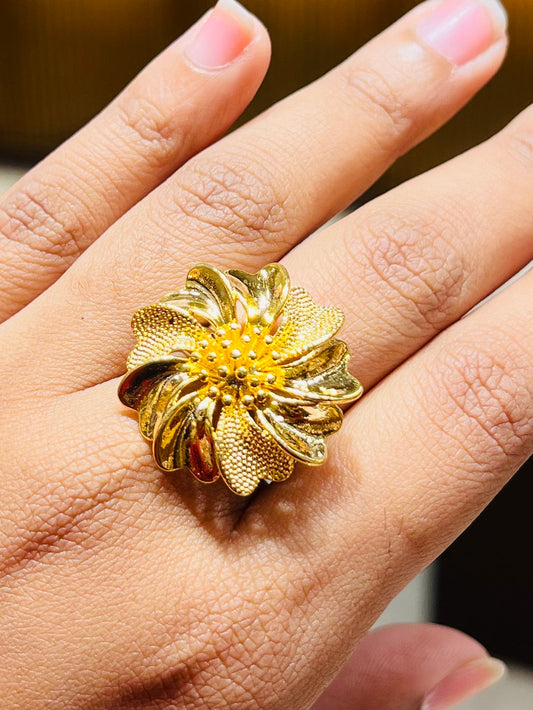 ✨ 22K Gold-Plated Elegant Ring for Women Mirpur Jewelry City