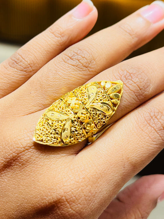 💍 Premium 22K Gold-Plated Ring – Bridal & Daily Wear Mirpur Jewelry City