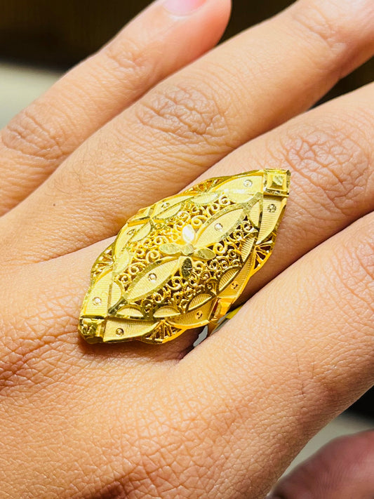 ✨ 22K Gold-Plated Elegant Ring for Wome Mirpur Jewelry City