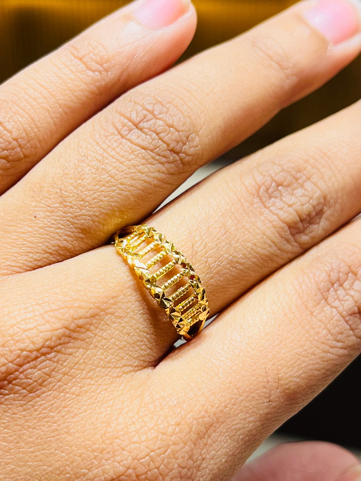 ✨ 22K Gold-Plated Elegant Ring for Women Mirpur Jewelry City