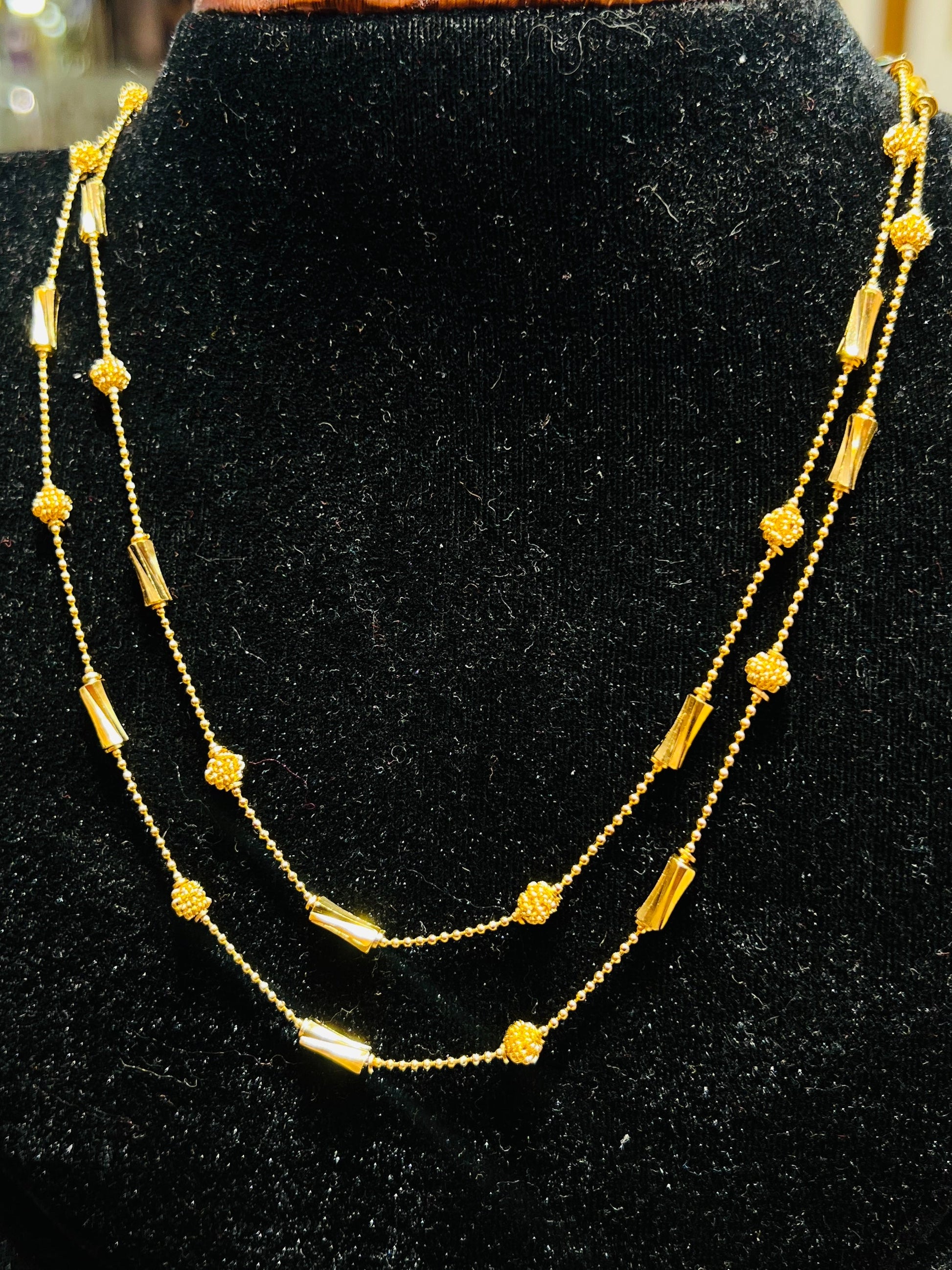 22K Gold Polish Premium Chain – Elegant & Classic Design Mirpur Jewelry City
