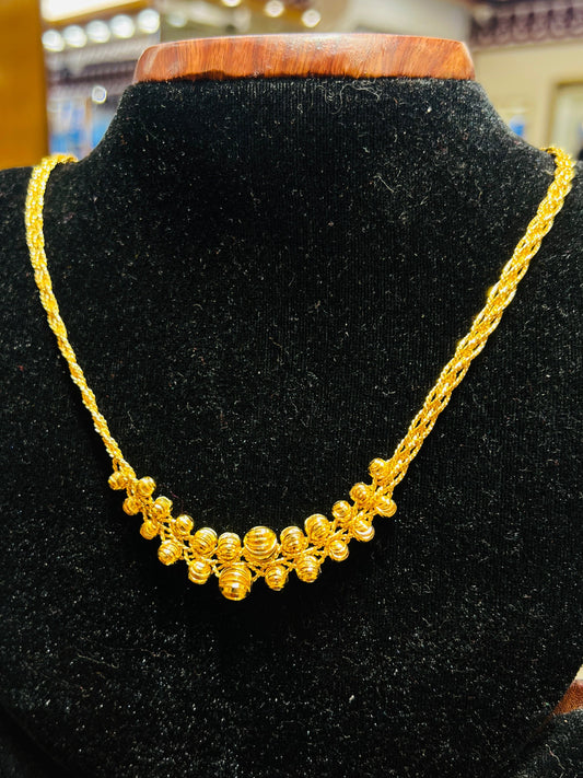 22K Gold Polish Premium Chain – Elegant & Classic Design Mirpur Jewelry City