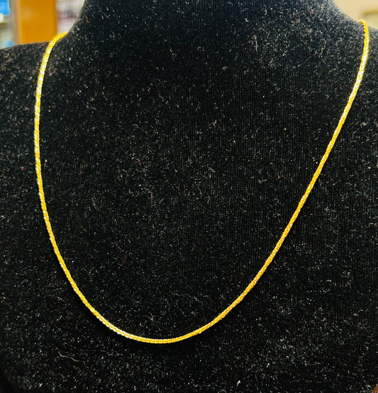 Premium 22K Gold Polish Chain (1.5gm) – Timeless Elegance Mirpur Jewelry City